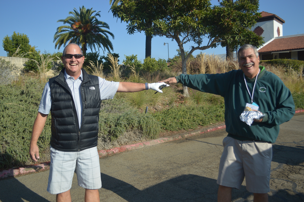 Mac Riggan of Chelan Fresh and John Pandol of Pandol Bros.