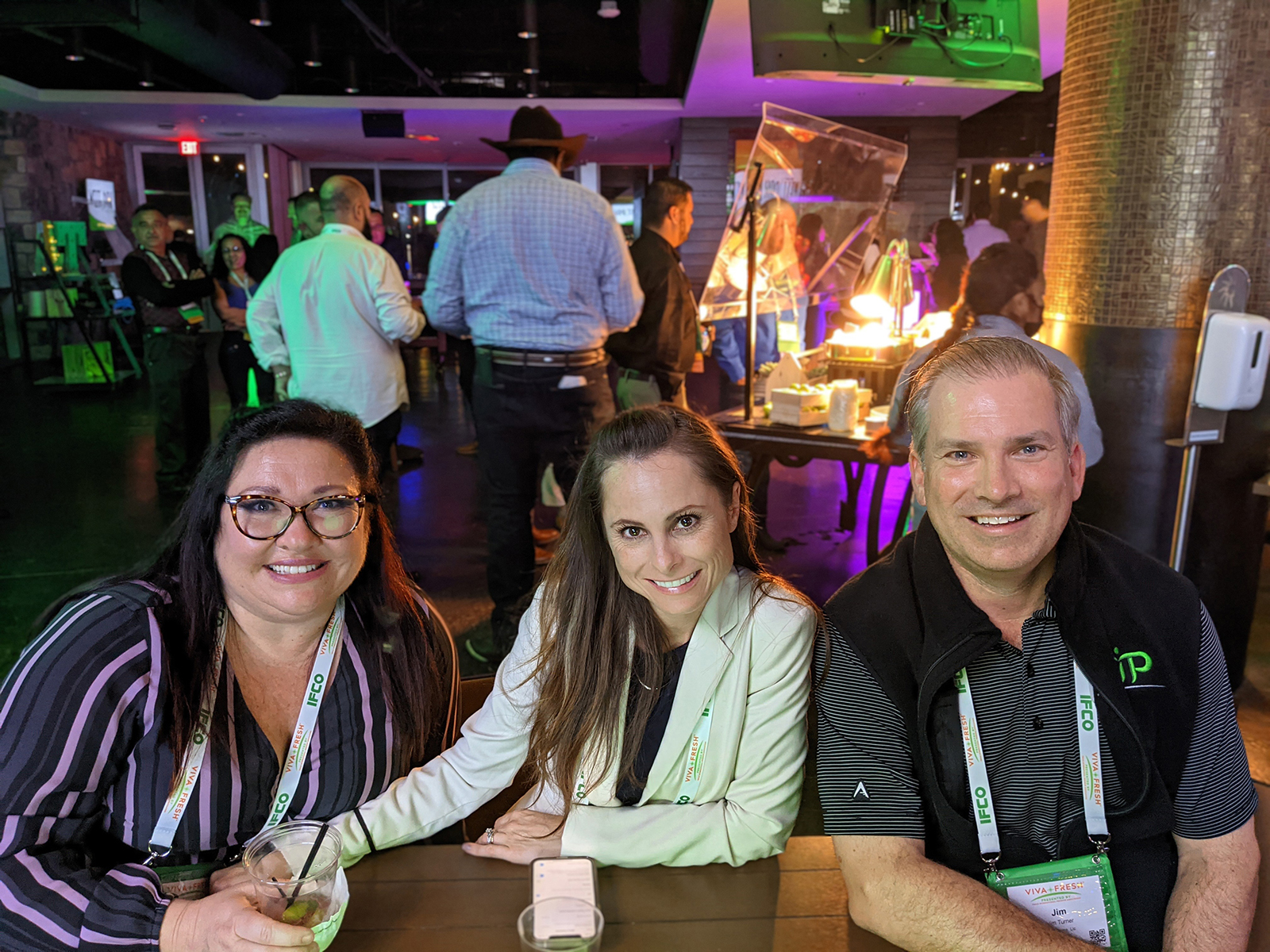Renee Gramps, Brandi Andreasen of Sunworks Solar Power and Jim Turner of Tip Excise.