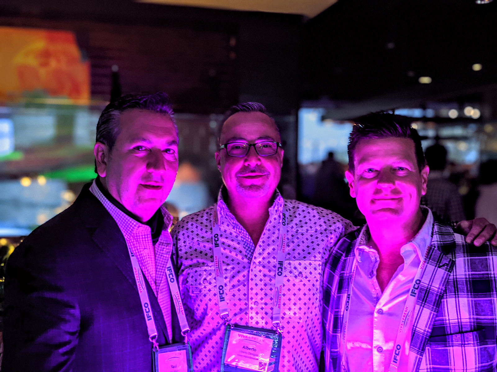 Raul Millan, Alberto Obregon and Tony Mitchell of Vision Import Group.