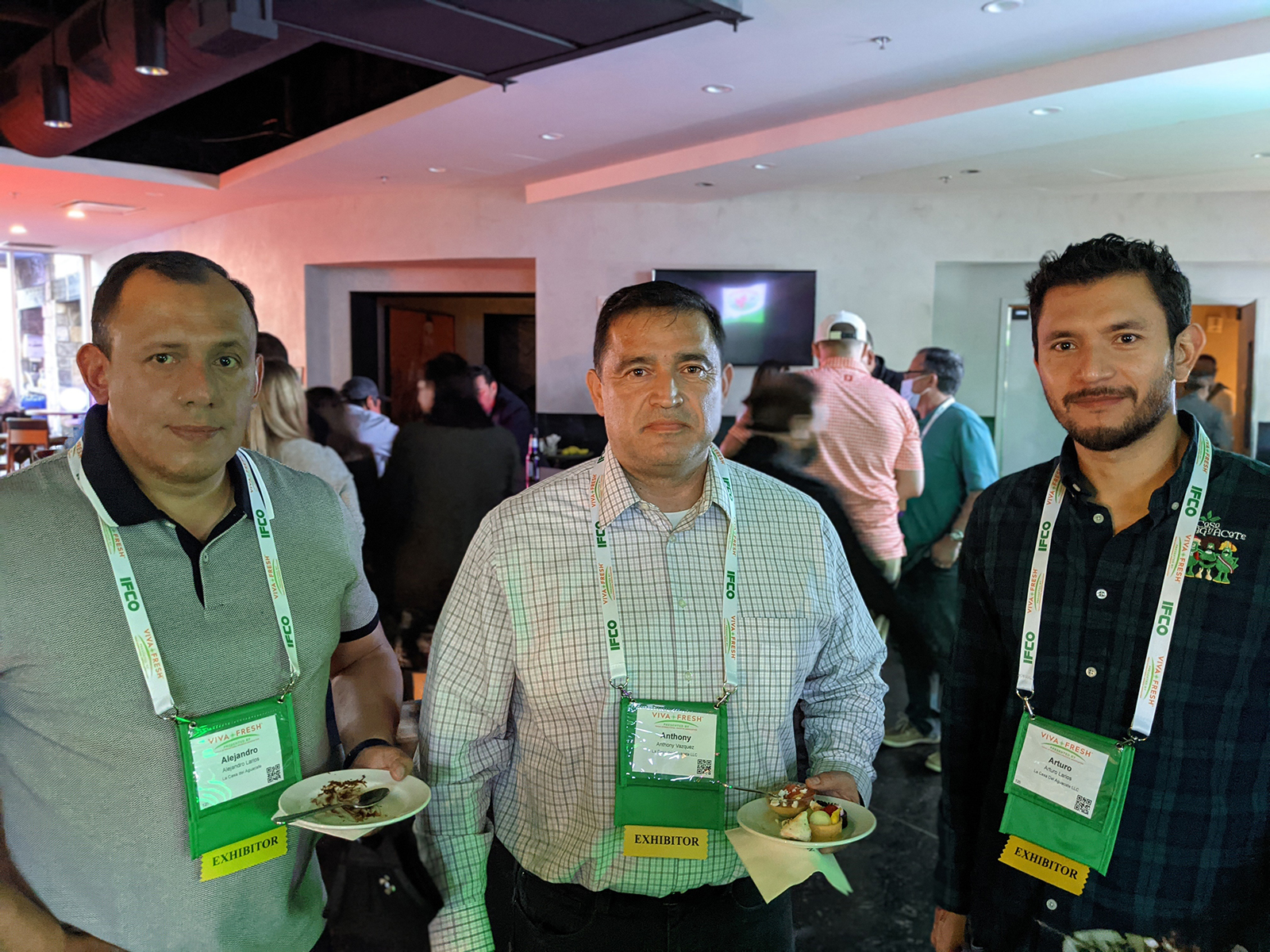 Alejandro Larios, Anthony Vazquez and Arturo Larios of La Casa Del Aguacate.