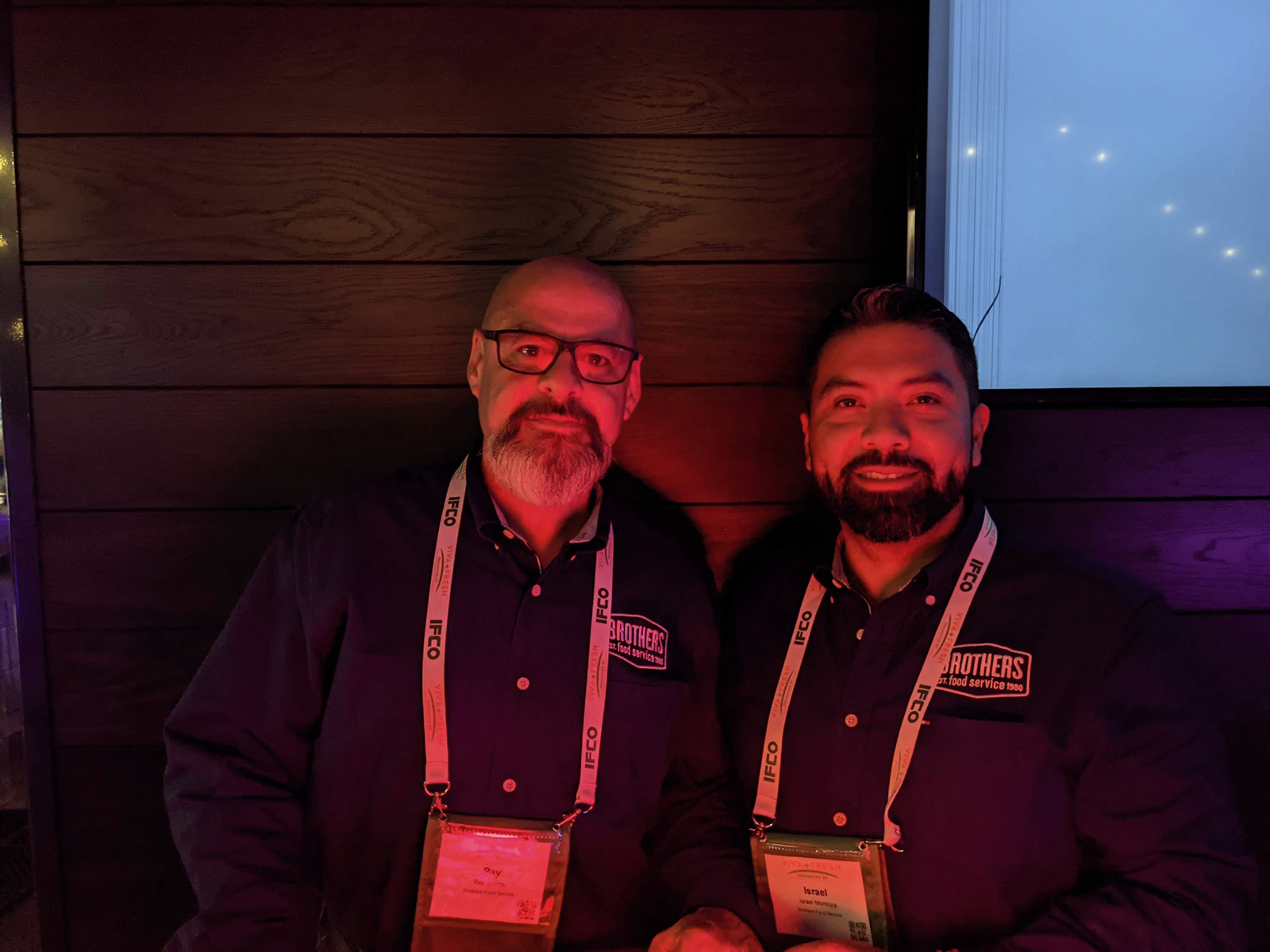Ray Sierras and Israel Montoya of Brothers Food Service.