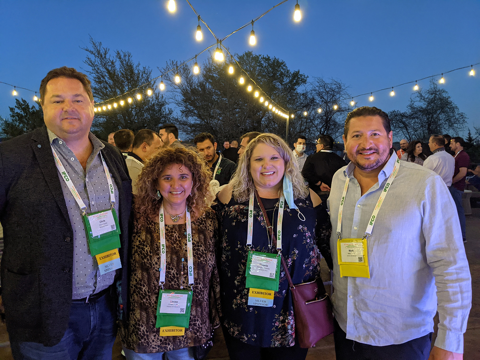 Chris Cockle of Wonderful Citrus, Cindee Godinez of Godinez International, Melanie Schroedter of Wonderful Citrus and Mark Santos of Santos International.