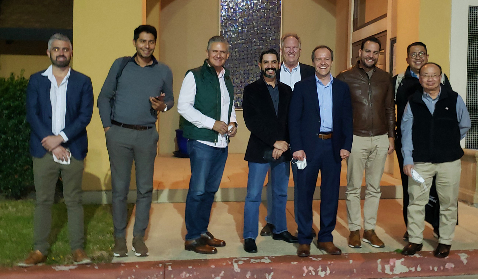 Dante Galeazzi, president and CEO of TIPA (fourth from left) — beside Tad Thompson of The Produce News — was the guest of the Guanajuato economic development team.   