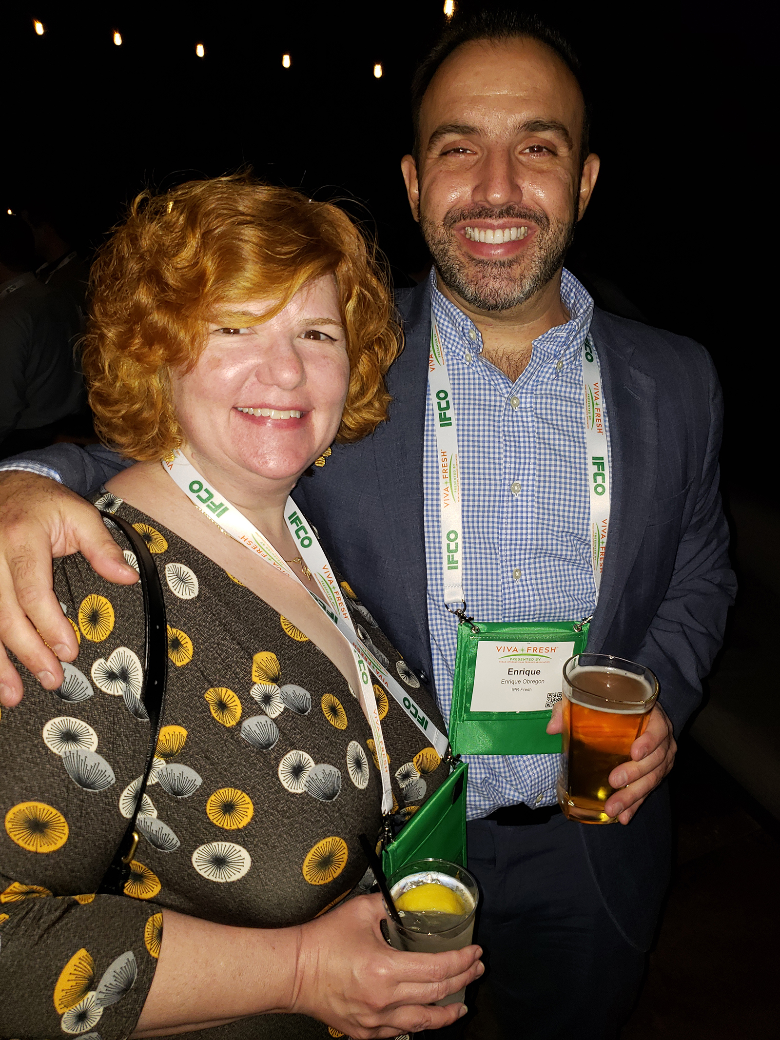  Lanett Kowis of Integrity Distribution Services LLC and Enrique Obregon of IPR Fresh.