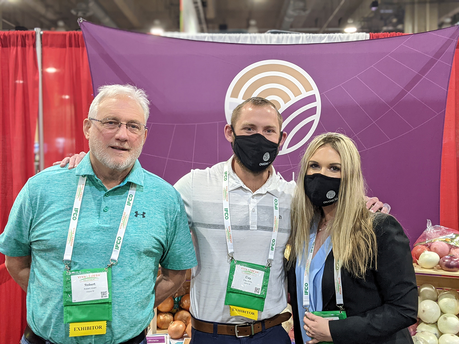Robert Alven, Clay Jones and Lacie Skarda of Onions 52.