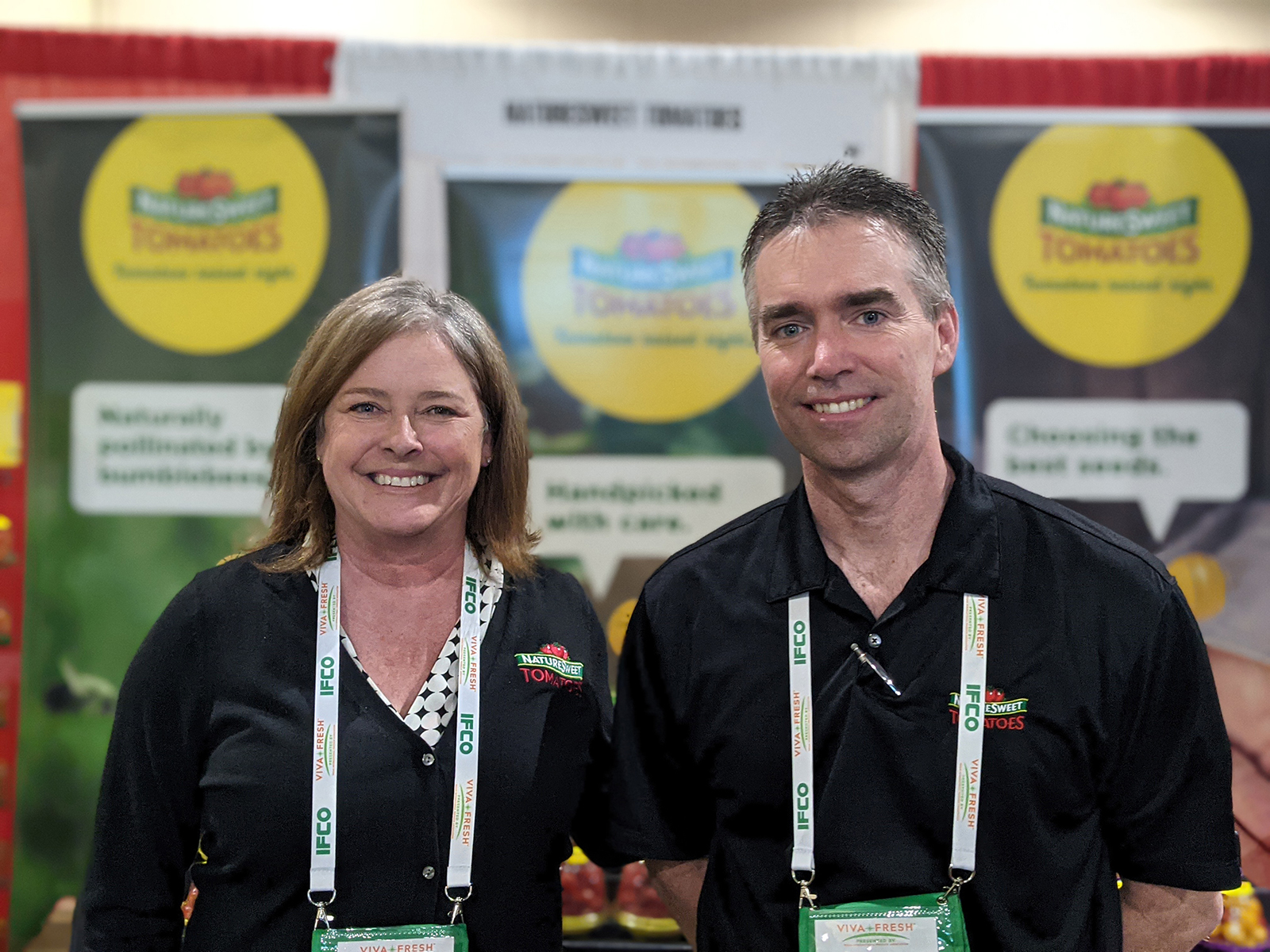 April Garcia and Andy Goldring of Naturesweet Tomatoes.