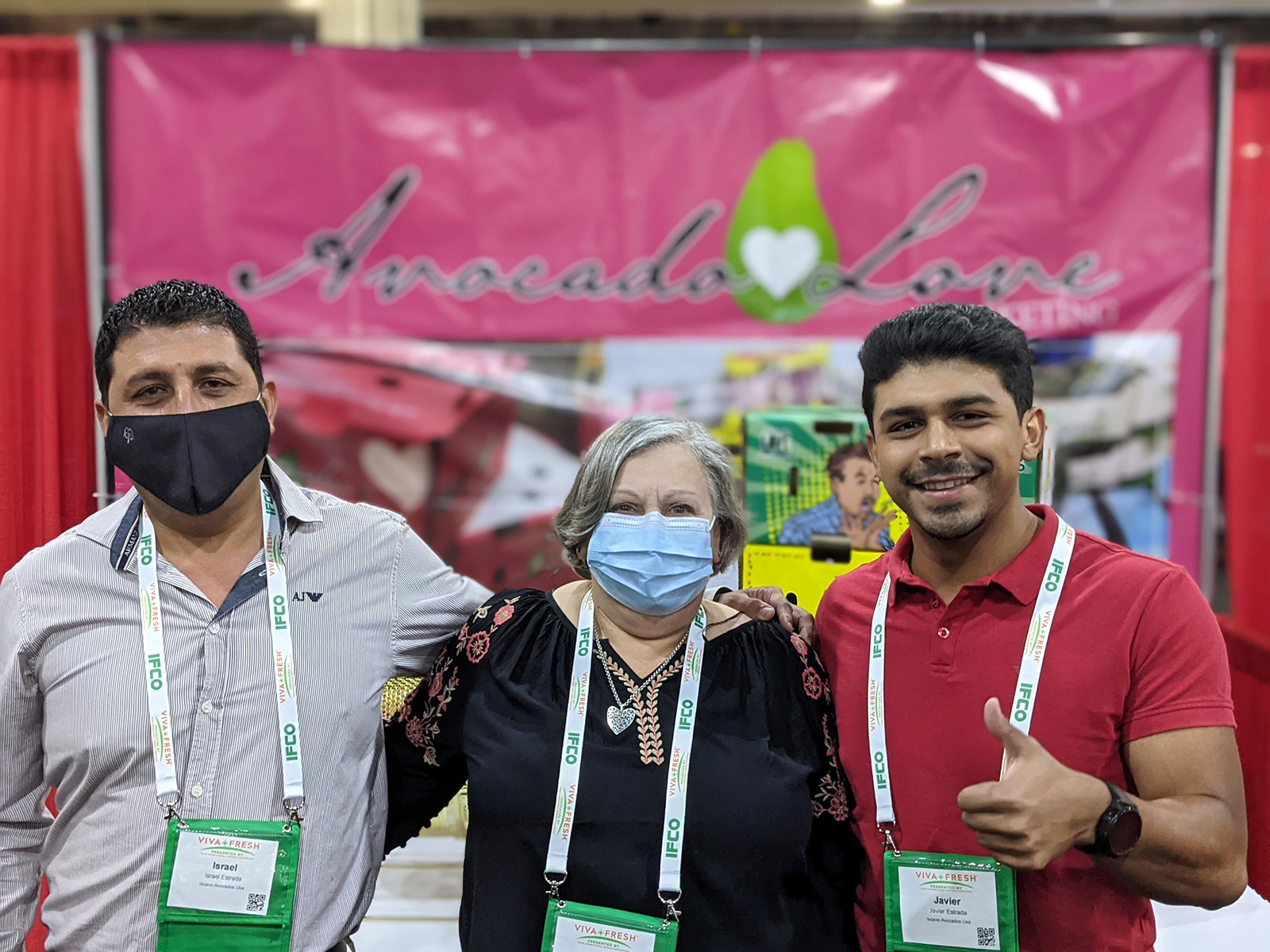 Israel Estrada, Beatriz Cox, and Javier Estrada of Avocado Love Marketing.