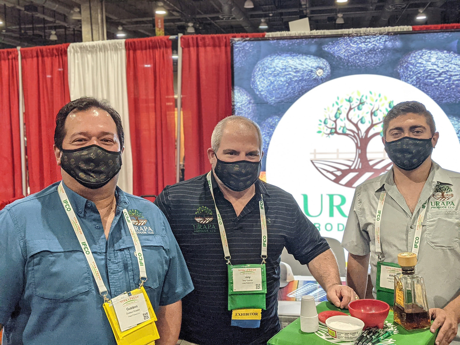 Gustavo Rosales, Tony Godinez, and Alfredo Rodriguez of Urapa Produce.