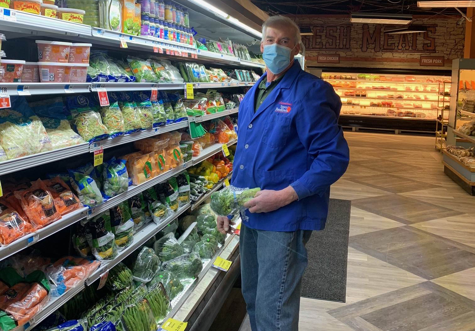 Mike Tuttle at the Foodtown in New Hartford, CT.