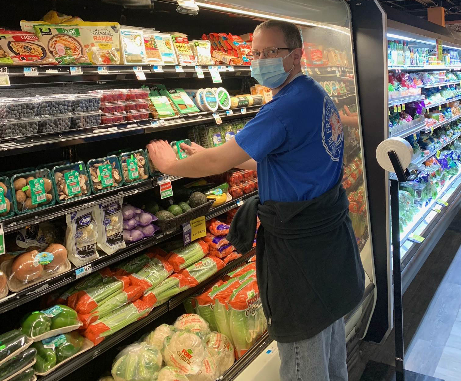 Spencer Gustafson at the Foodtown in New Hartford, CT.