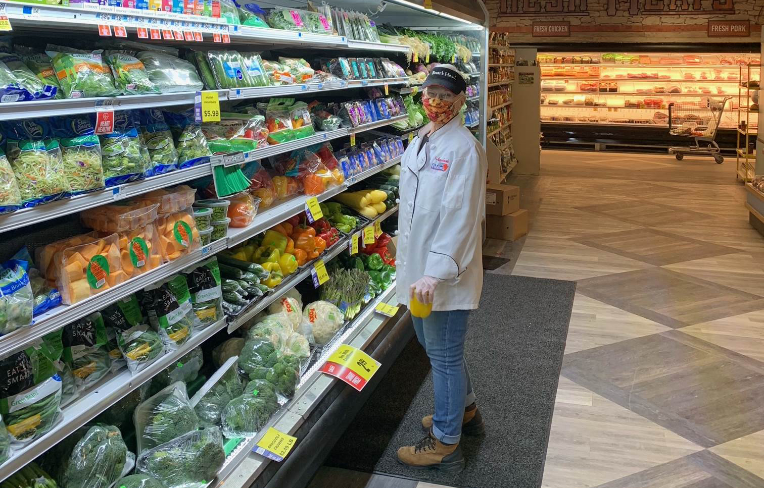 Bev Muzynski at the Foodtown in New Hartford, CT.
