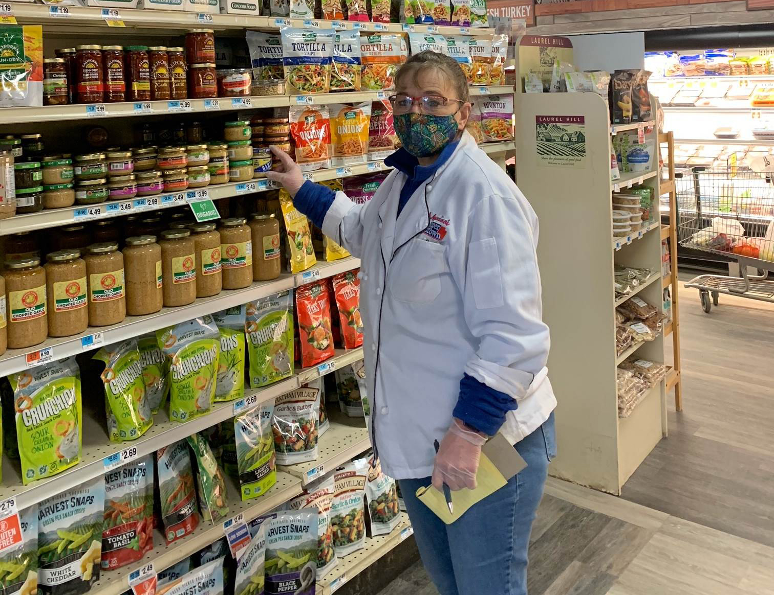 Abby Jenner at the Foodtown in New Hartford, CT.