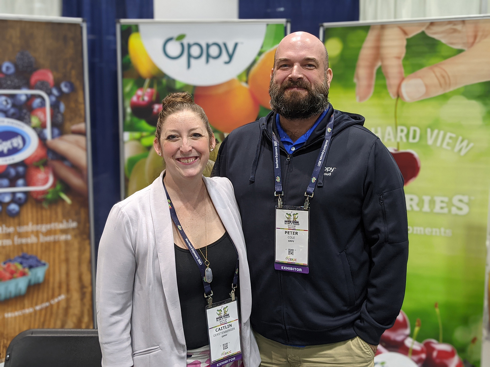 Caitlin Gerstenberger and Peter Cole of Oppy.