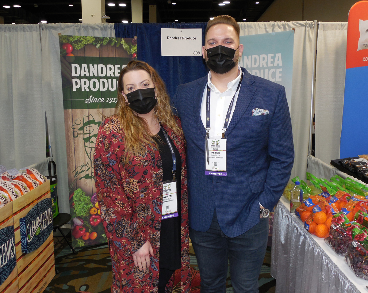 Lauren Dandrea and Peter Dandrea of Dandrea Produce.