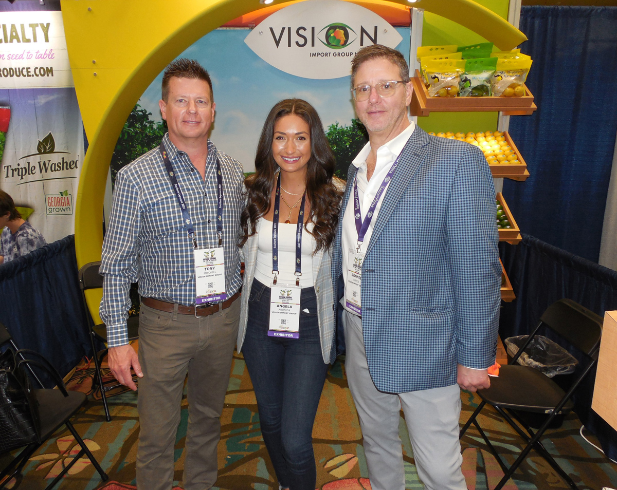 Tony Mitchell, Angela Aronica and Ronnie Cohen of Vision Import Group LLC.