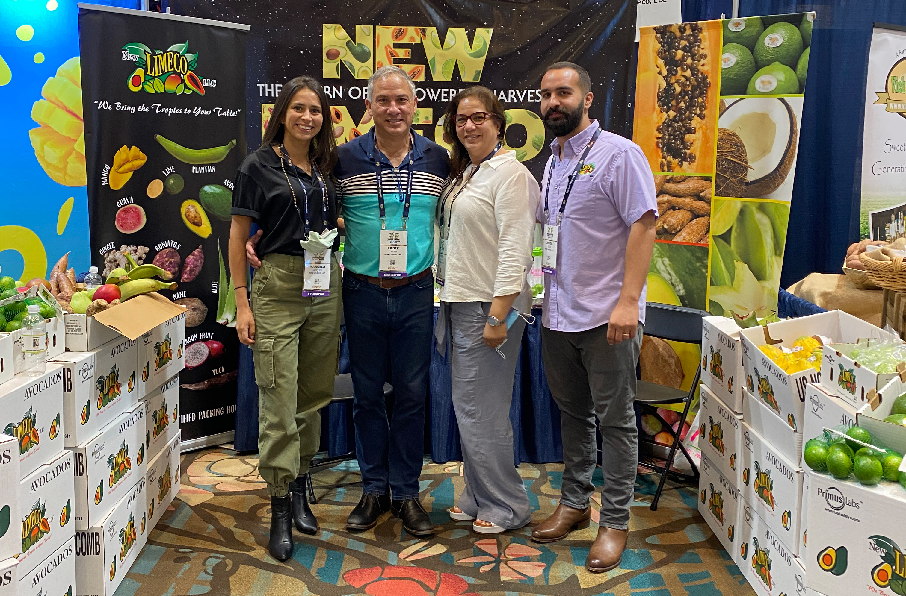 Marcela Jacques, Eddie Caram, Vivian Caram and Jorge Leon of New Limeco.