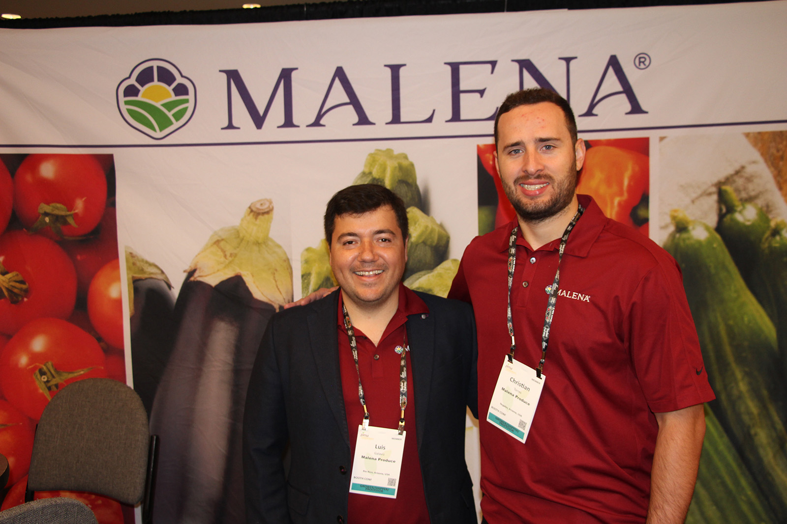 Luis Galaviz and Christian Torres of Malena Produce.