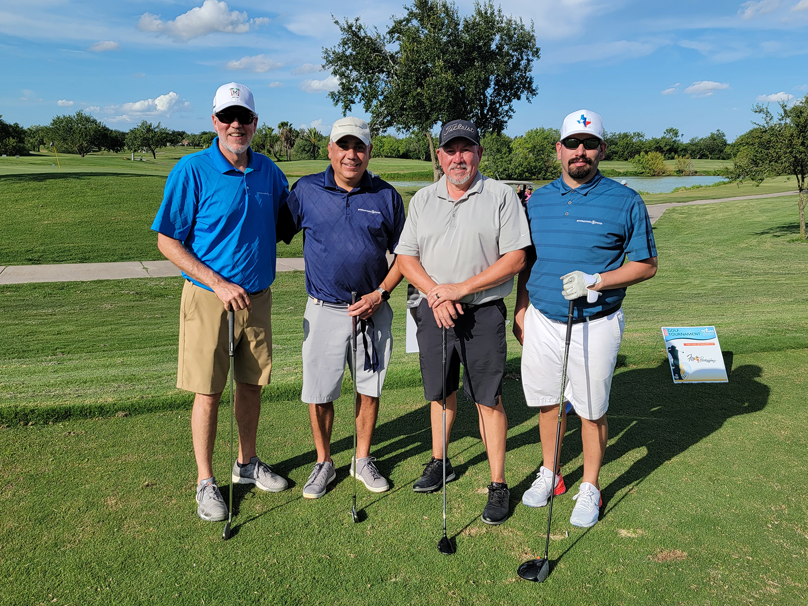 Bill Hollis, Luis Elizondo, Kalani Jaime and David DeLeon of International Paper.