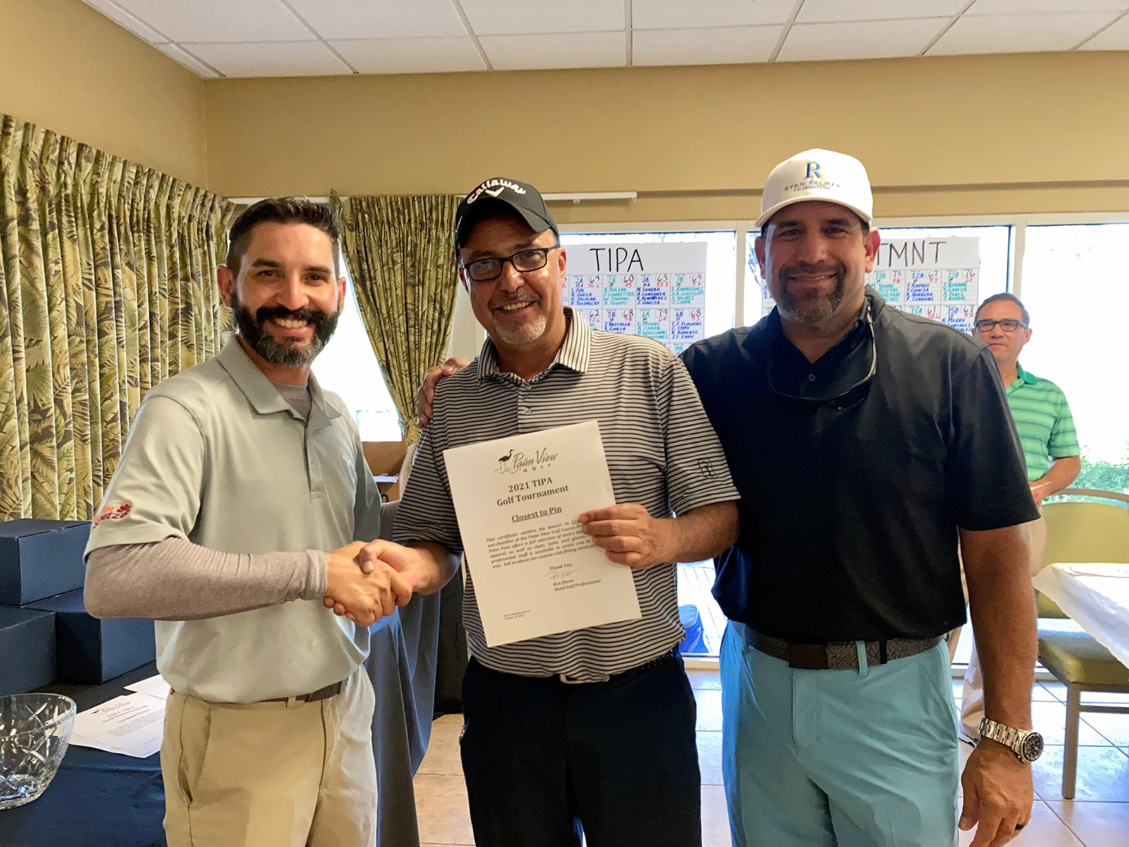 TIPA's Dante Galeazzi, Alberto Obregon of Vision Import and Ed Bertaud of IFCO.