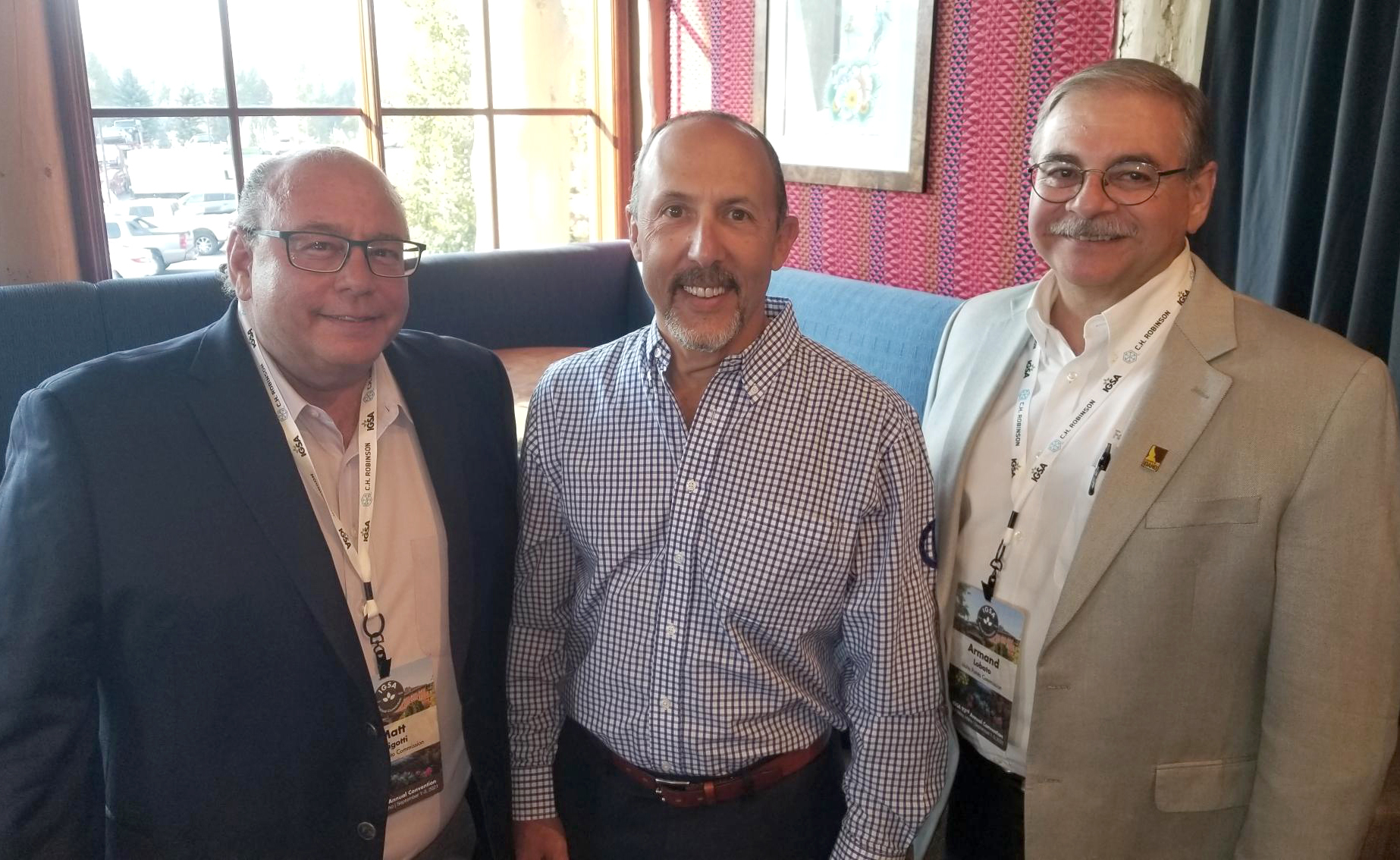Matt Brigotti, Alan Kahn and Armand Lobato of the Idaho Potato Commission.