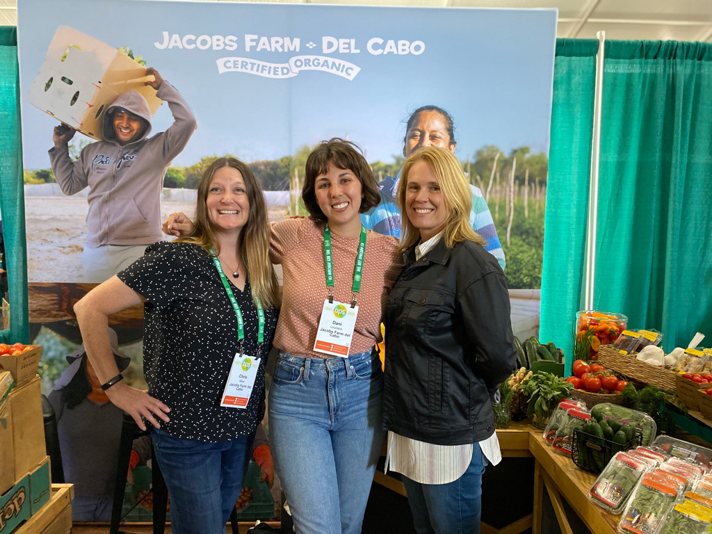 Chris Miele, Dani Loustalot and Sarah Barber of Jacobs Farm Del Cabo.