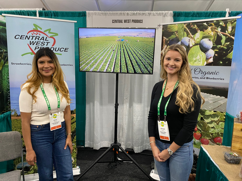 Alma Reyes and Hannah Jackson of Central West Produce.
