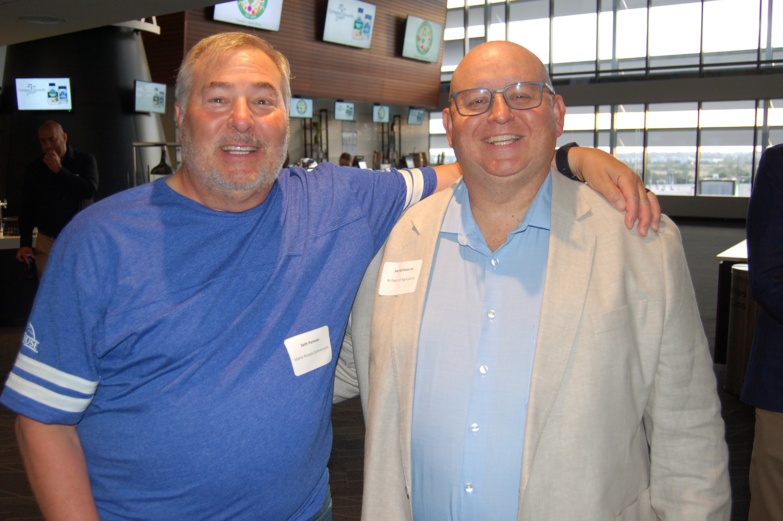 Seth Pemsler of the Idaho Potato Commission and Joe Atchison III of the New Jersey Department of Agriculture.