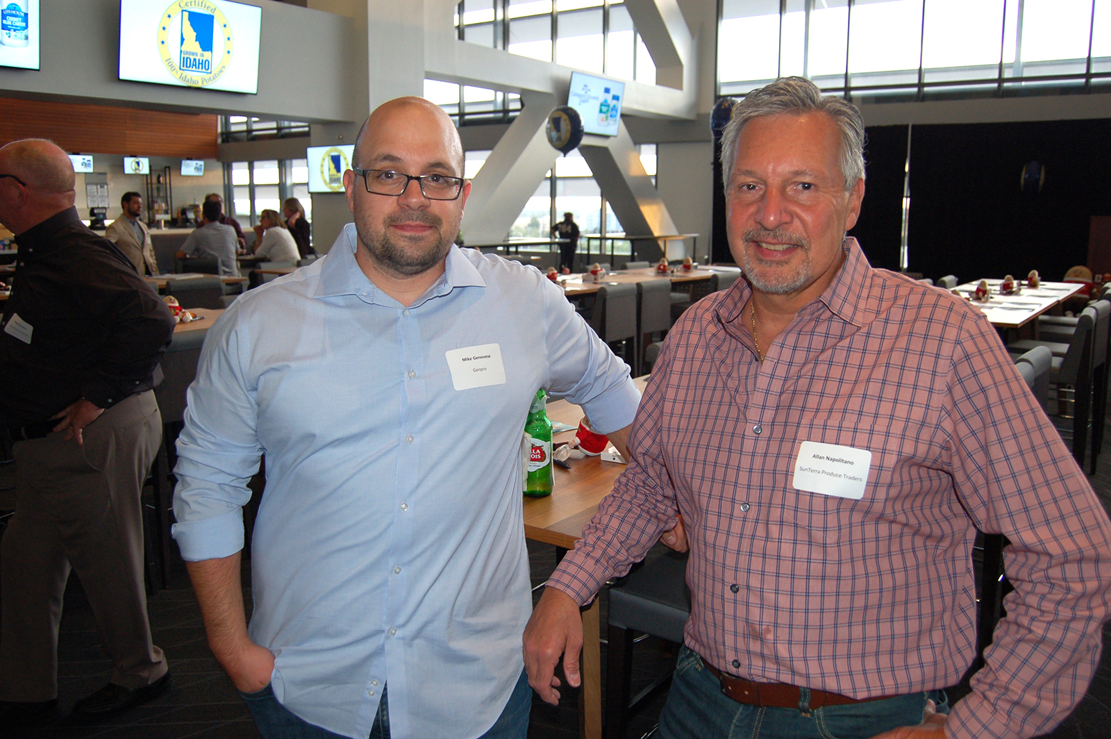 Mike Genovese of Genpro and Allan Napolitano of SunTerra Produce Traders. 
