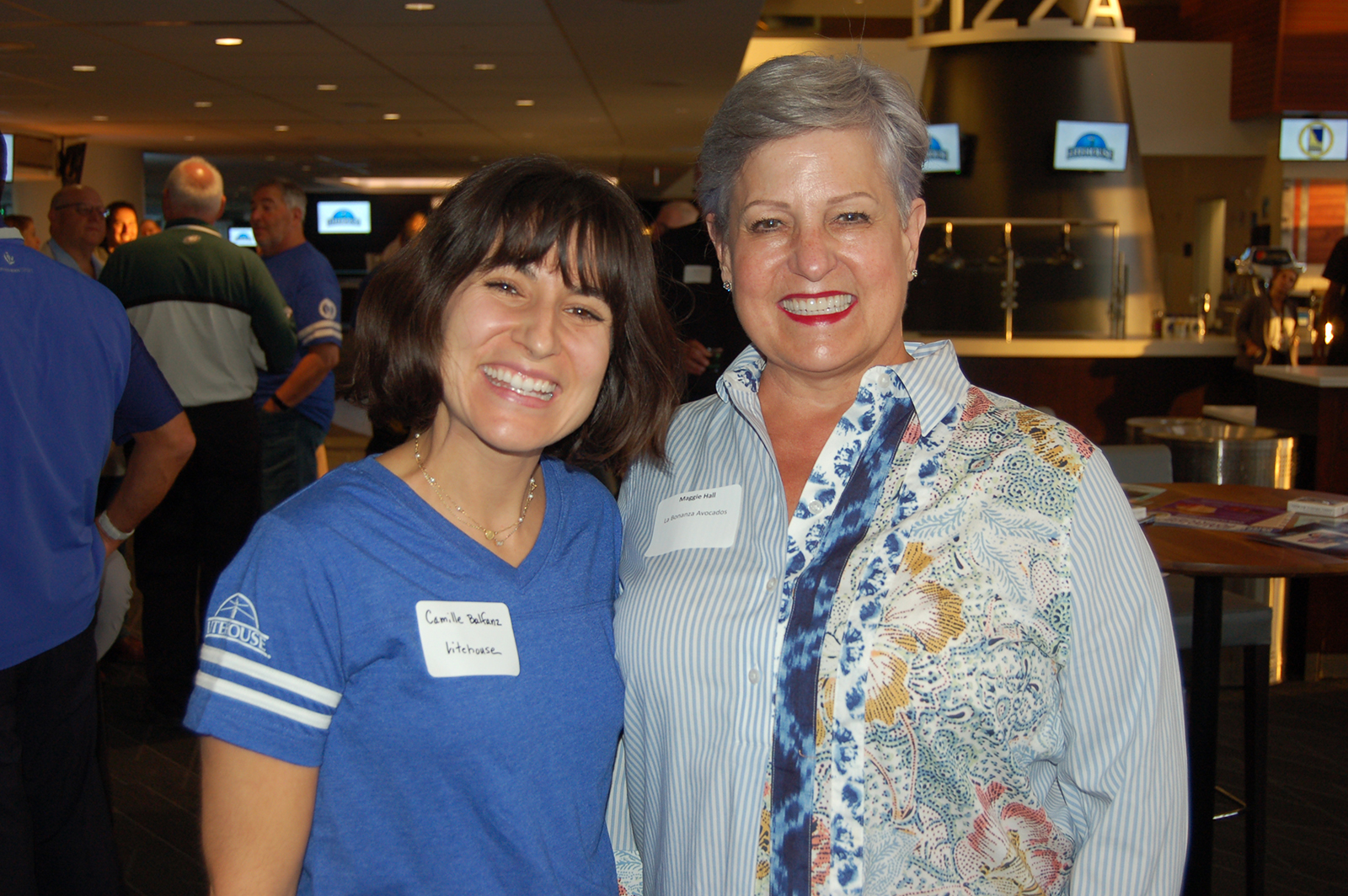 Camille Balfanz of Litehouse with Maggie Hall of La Bonanza Avocados. 