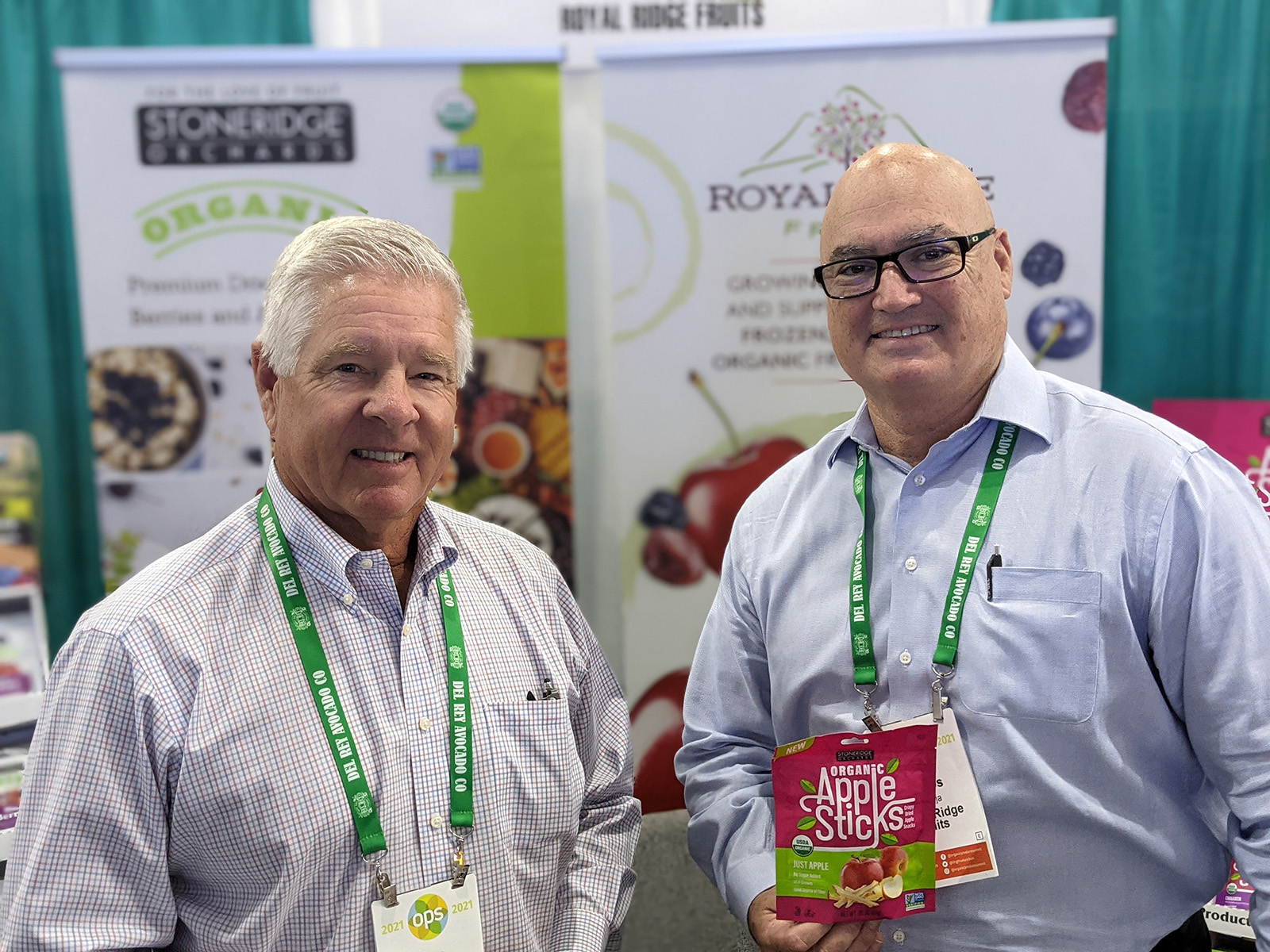 Tom Bauer and Carlos Pantoja of Royal Ridge Fruits.