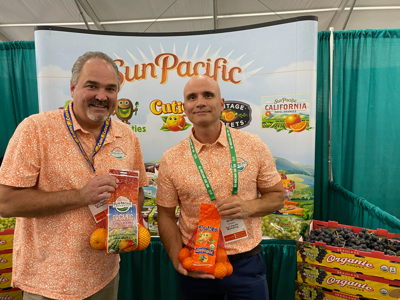 Dean Troxell and Brian Campos of Sun Pacific Marketing.