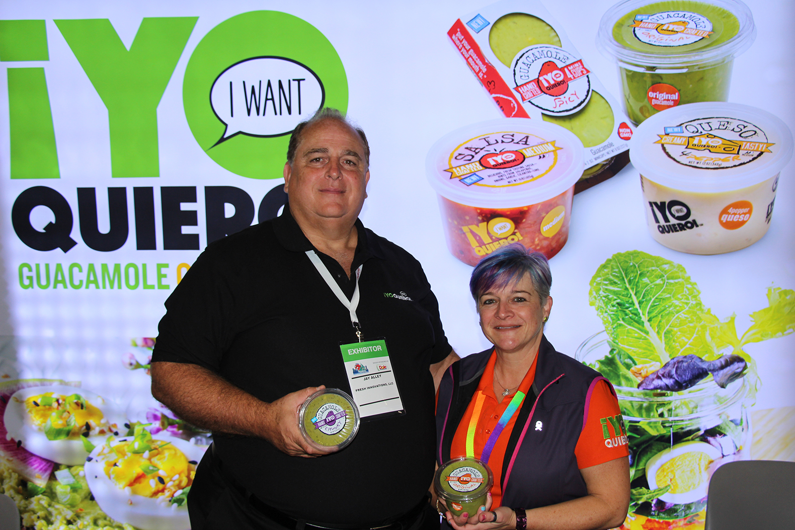 Jay Alley and Crystal Berry of Fresh Innovations LLC promoted the company’s Yo Quiero! line of products.