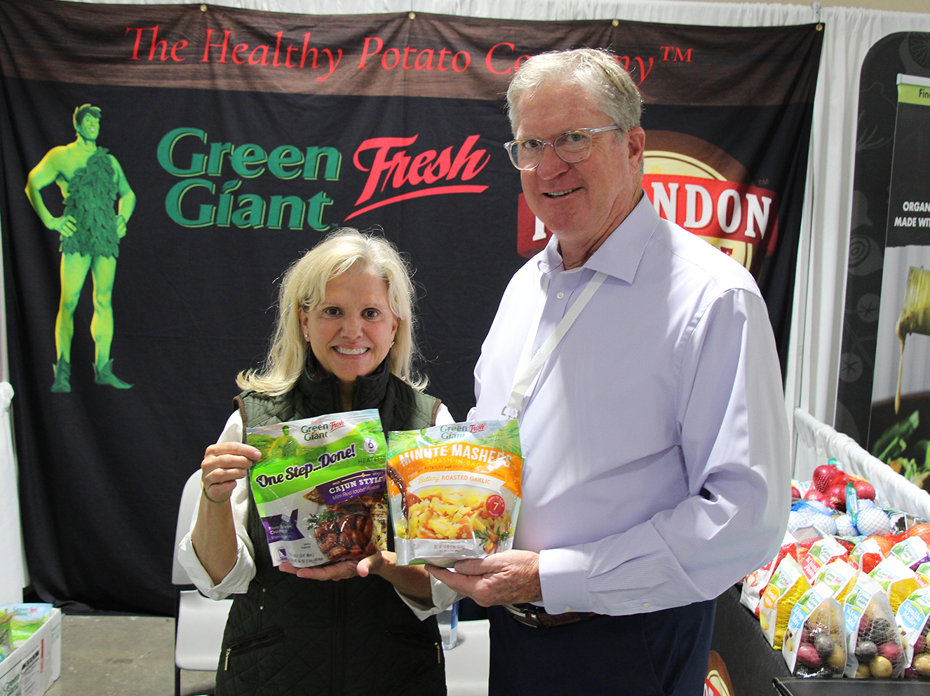 Nancy Bryner and Glen Reynolds of Potandon Produce.