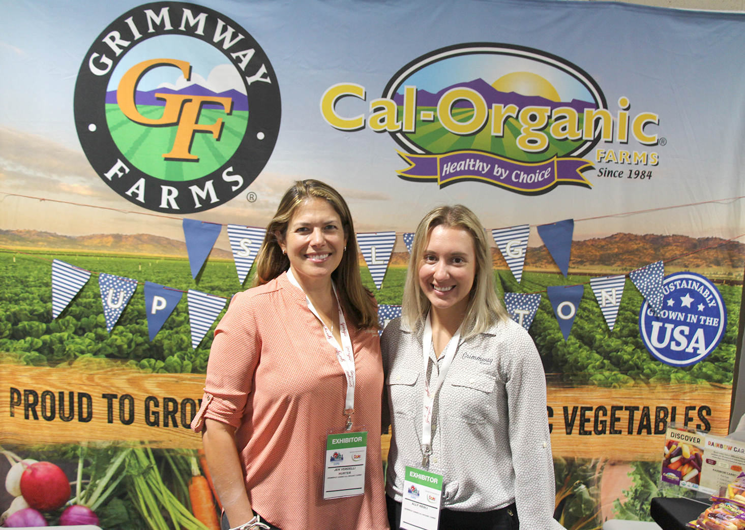 Jen Verdelli Hurter and Ally Nesci of Grimmway Farms.