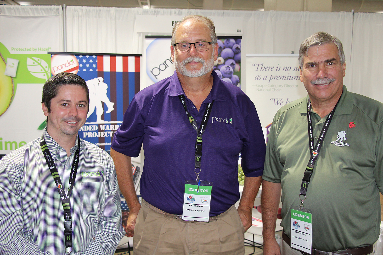 Patrick Matthias, Phil Randone and John Pandol of Pandol Bros.