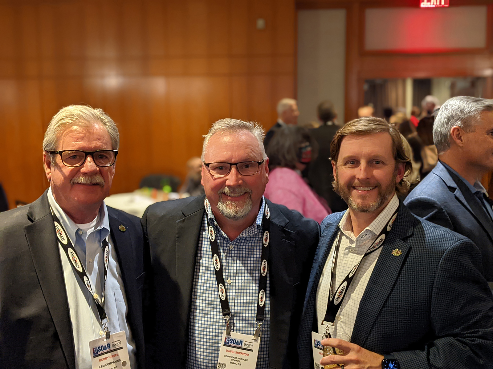 David Sherrod of SEPC flanked by Bobby Creel and Derek Ennis of L&M.