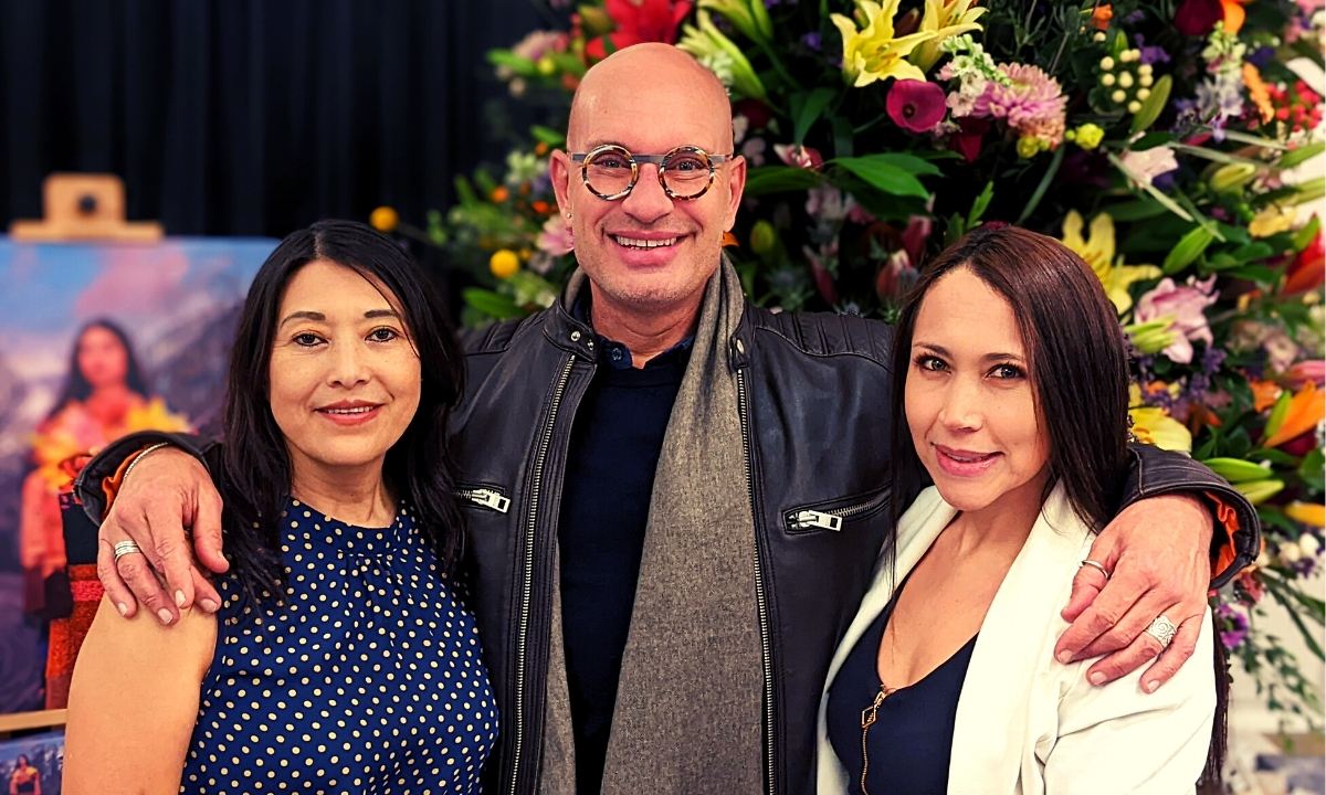 Teresa Rocha, Rieter Landman, and Gaby Ortega of Sande Flowers