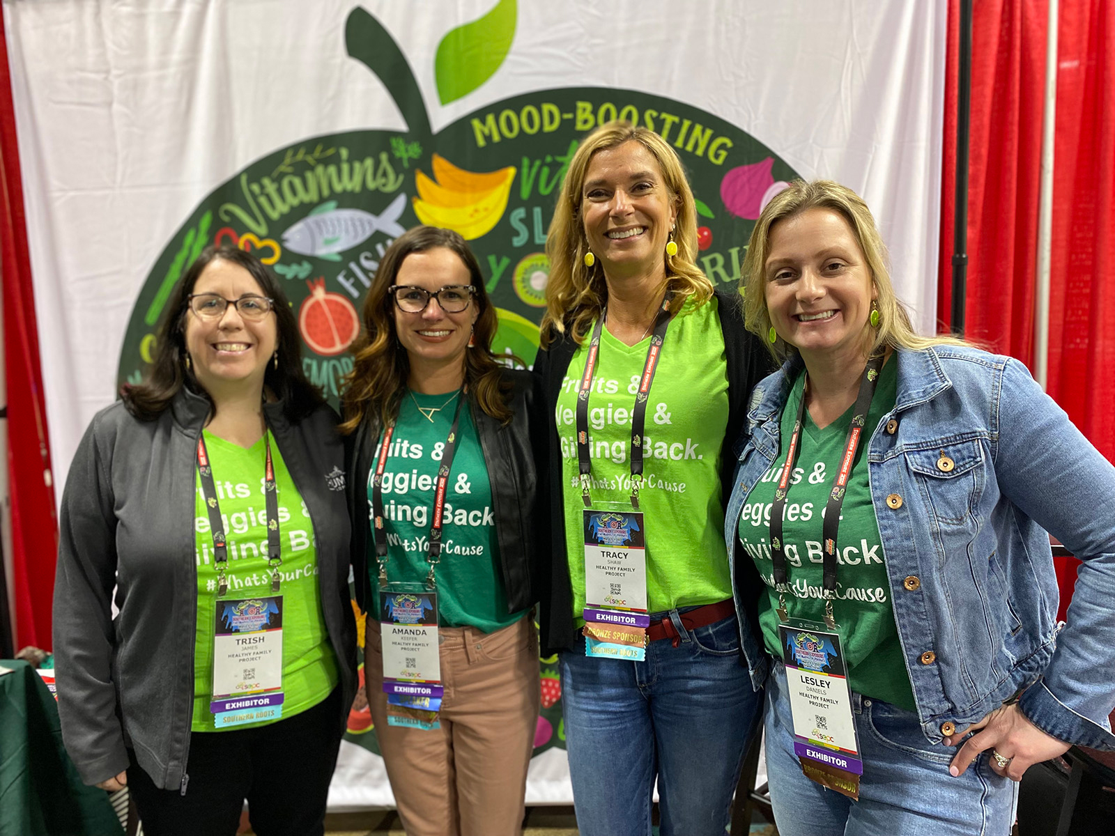 Trish James, Amanda Keefer, Tracy Shaw and Lesley Daniels of the Healthy Family Project. 