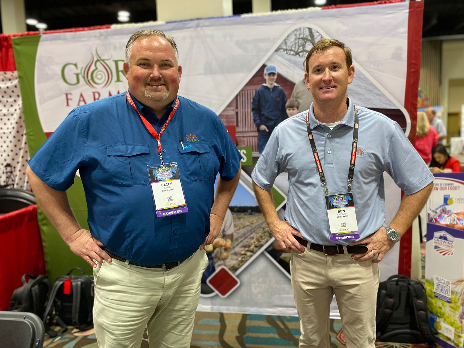 Cliff Riner and Ben Hilliard of G&R Farms. 