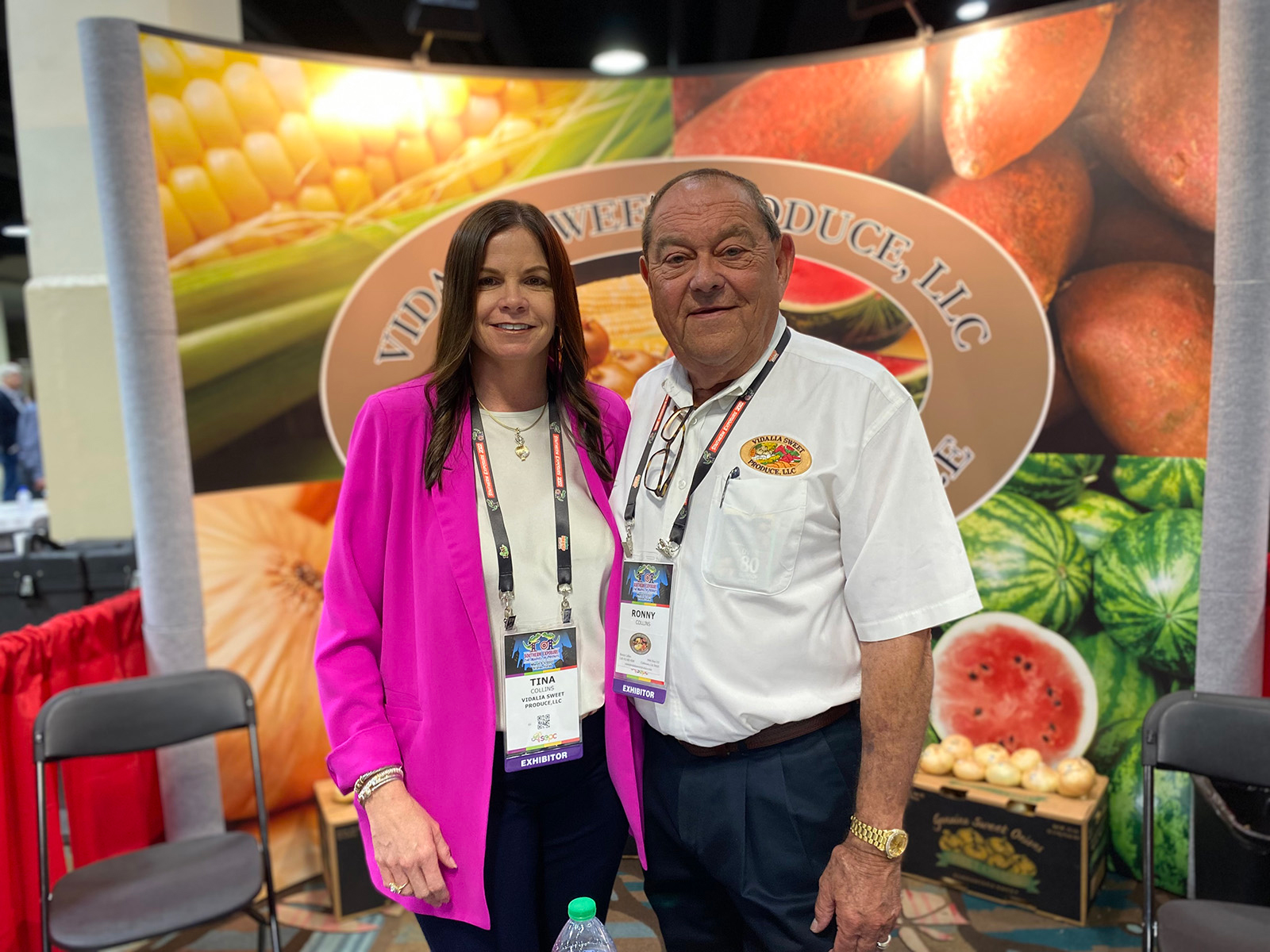 Tina Collins and Ronny Collins of Vidalia Sweet Produce. 
