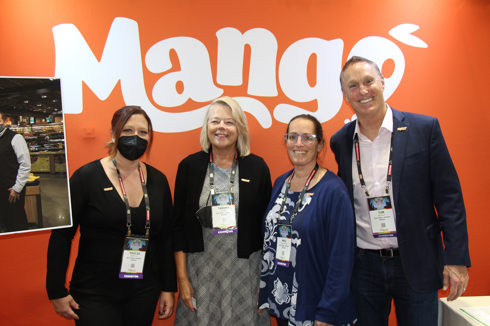 Representing the National Mango Board were Tricia Bramley, Tammy Wiard, Meg Buchsbaum and Tim Beerup.