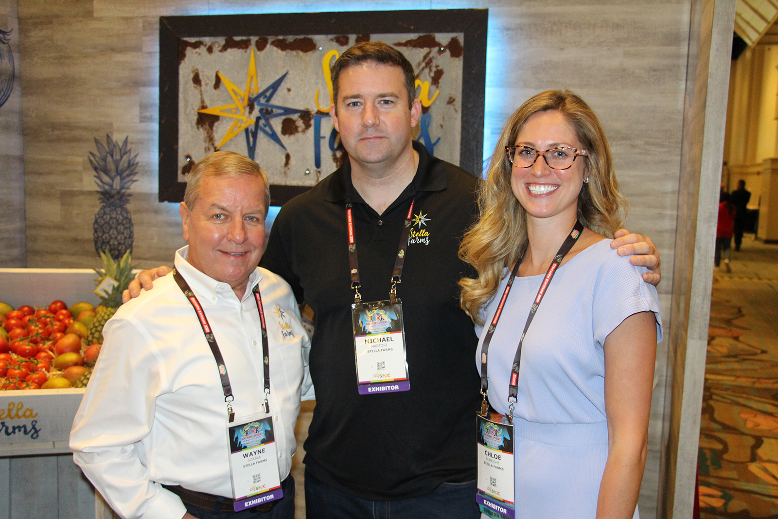 Wayne Szabla, Michael Martori and Chloe Albright of Stella Farms.