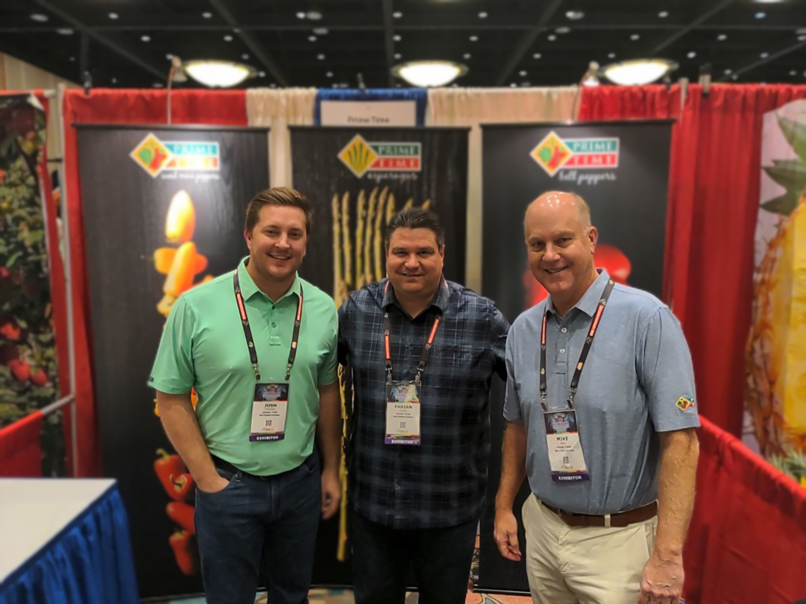Josh Thorne, Fabian Sojos and Mike Way of Prime Time International.