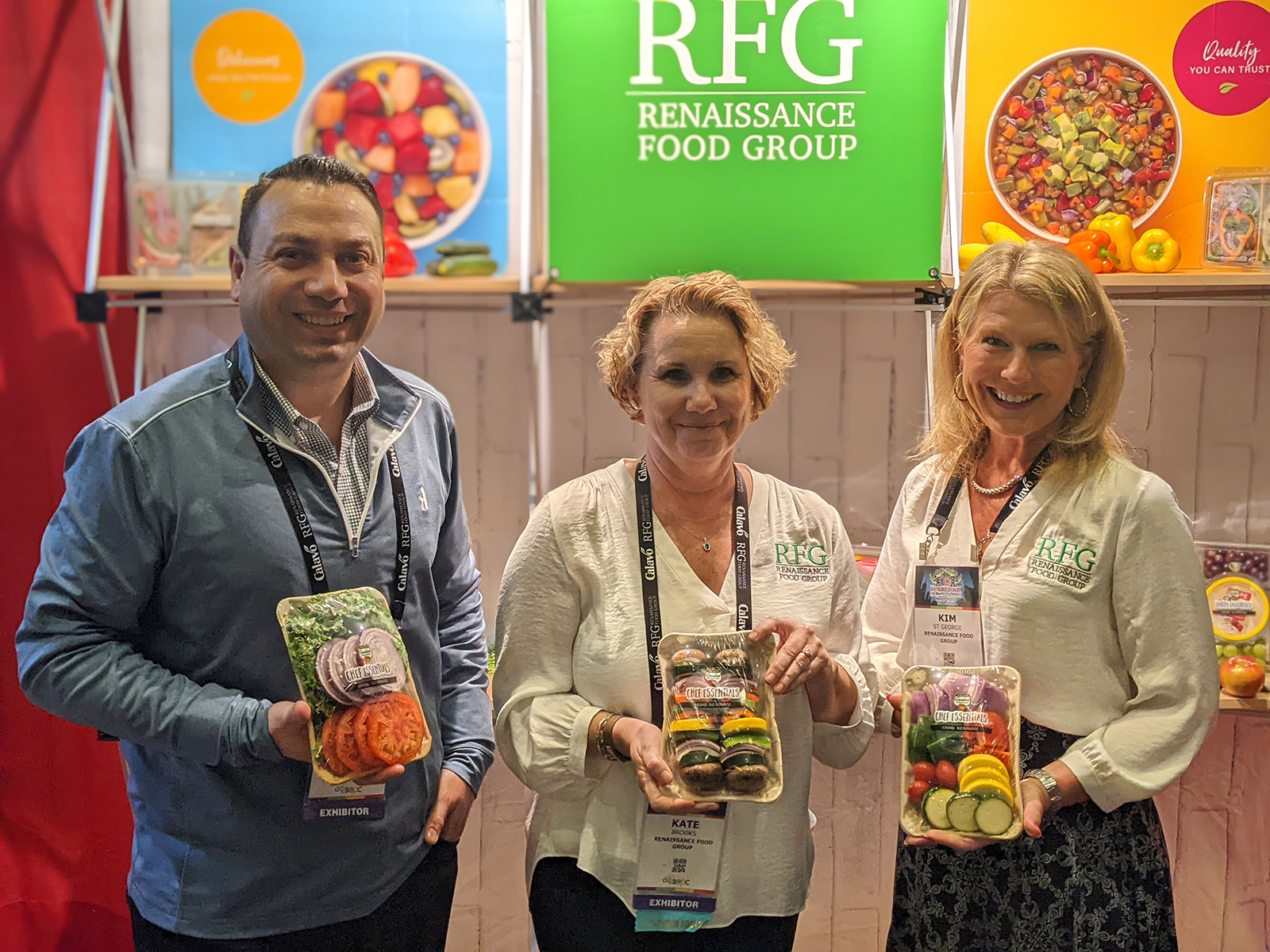 Nick Georgantas, Kate Brooks and Kim St George of Renaissance Food Group.