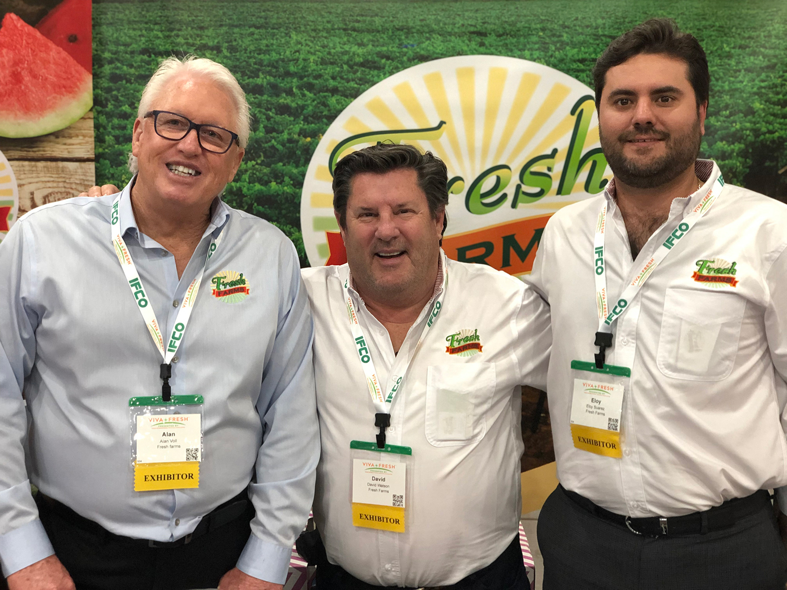 Al Voll, David Watson and Eli Suarez of Fresh Farms.
