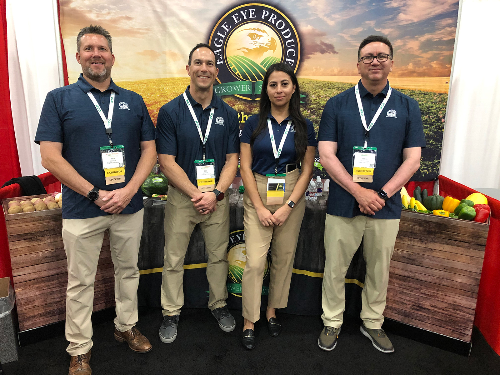 John Gee, Joe Ange, Karen Guzman and Steve Yubeta of Eagle Eye Produce.