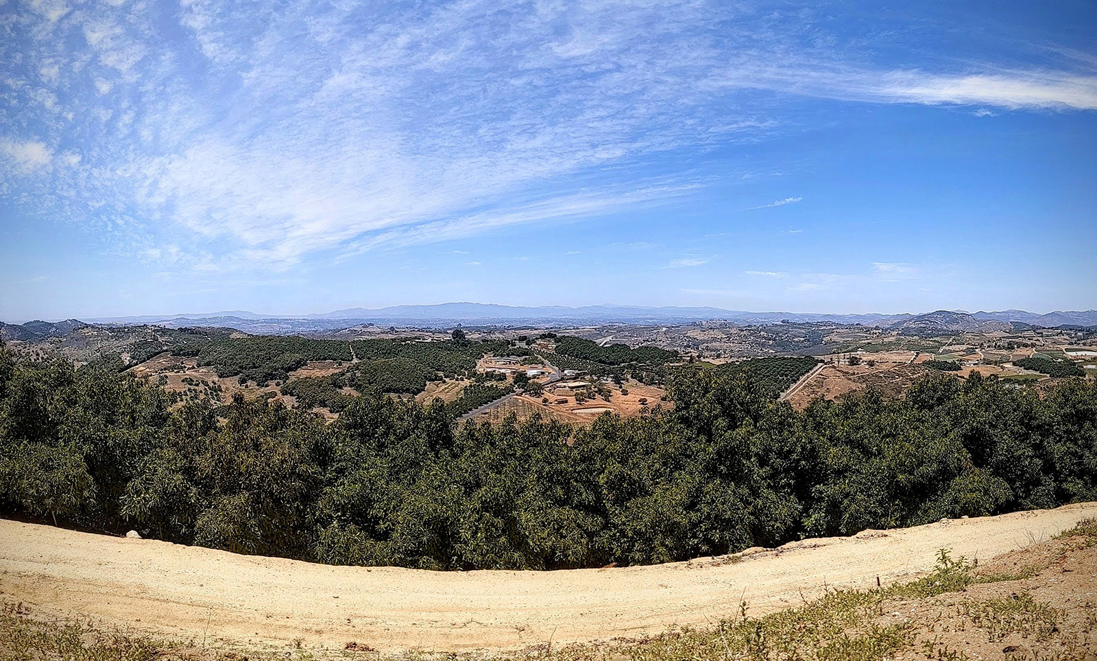 Magnificent views of Valley Center were to be found from the hilltop at Rancho Santo Thomas.