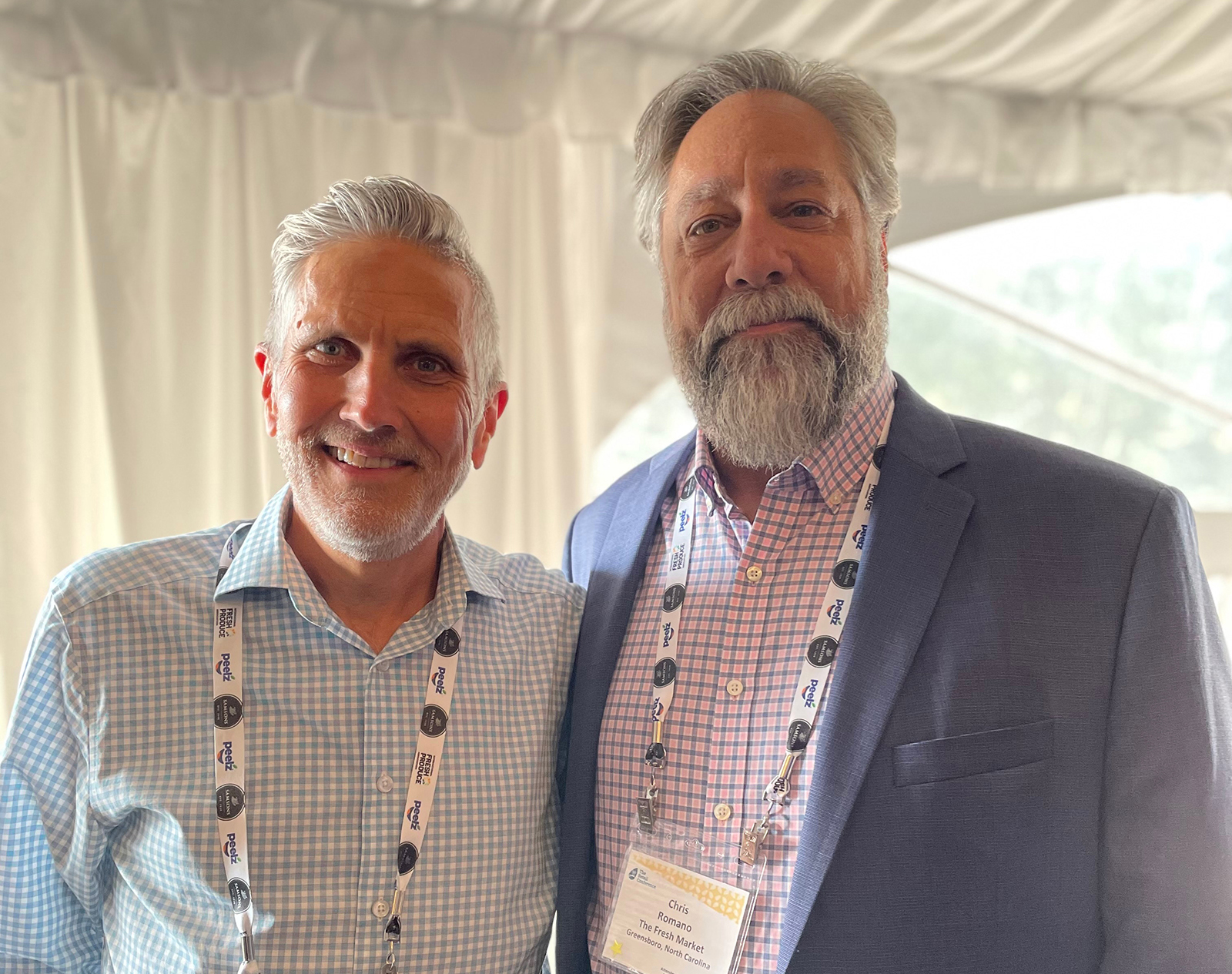 Craig Slate of SunFed and Chris Romano of The Fresh Market. 