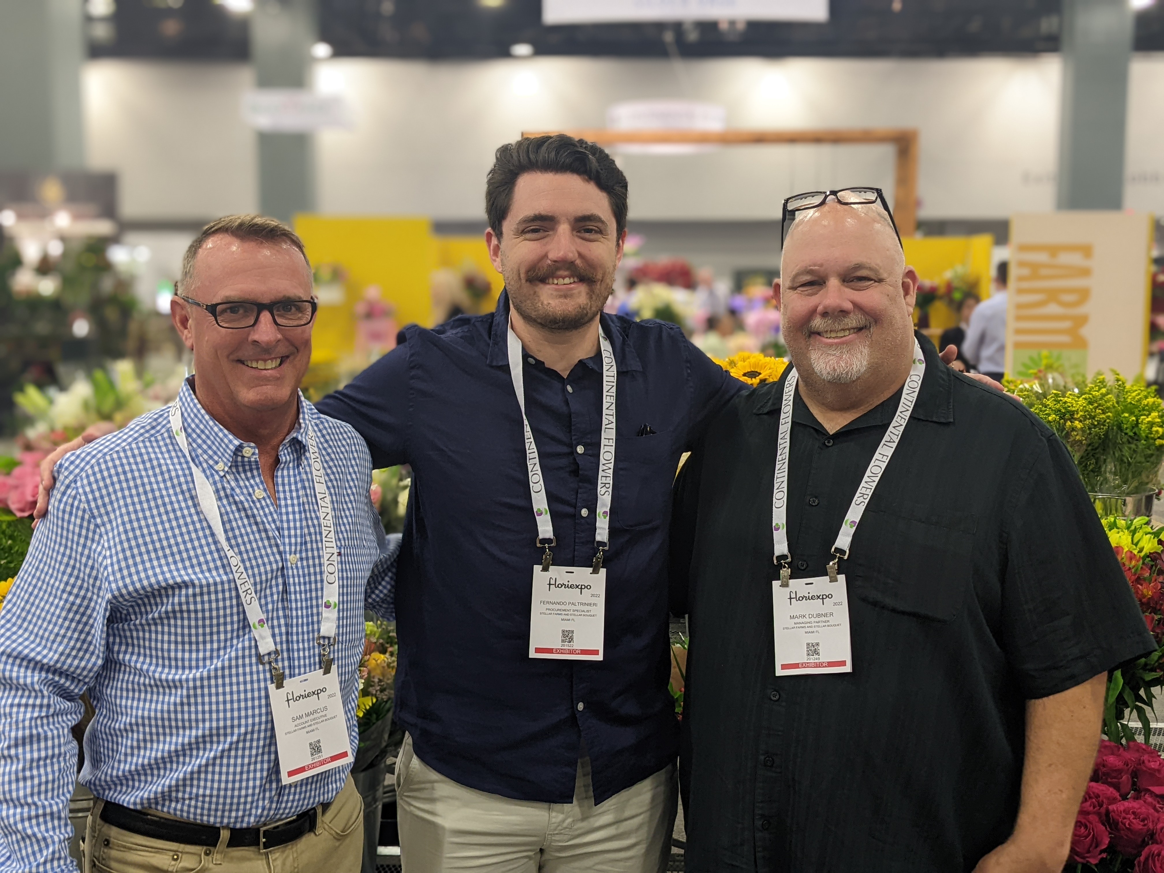 Sam Marcus, Fernando Paltrinieri and Mark Dubner of Stellar Farms.