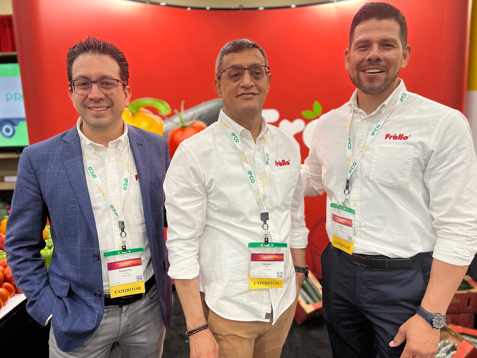 Willie Martinez, Sergio Yepiz and Adrian Vazquez of Frello Fresh.